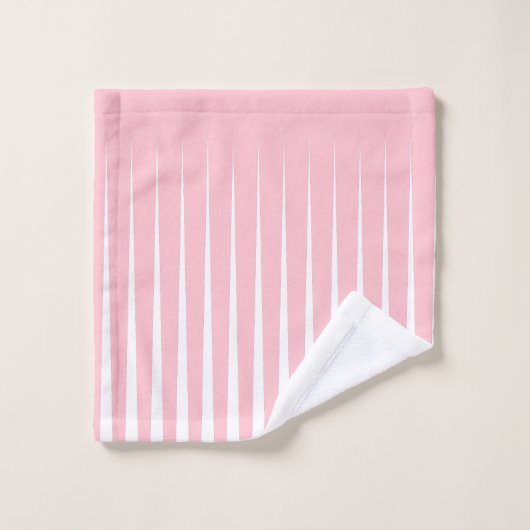Pink Bubblegum Plat Triangle Design Serviette (Gant de toilette)