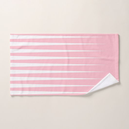 Pink Bubblegum Plat Triangle Design Serviette (Serviette à main)