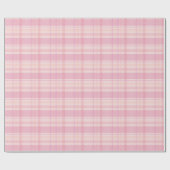 Pink Buffalo plaid kerst Cadeaupapier (Vlak)