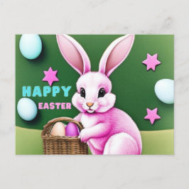 Pink Bunny Briefkaart