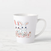 Pink Bunny Latte Mug (Droite)
