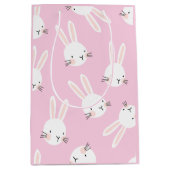 Pink Bunny Medium Cadeauzakje (Voorkant)