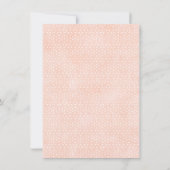 Pink Bunny Rabbit Baby shower Bedankt Card Kaart (Achterkant)