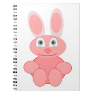 PINK BUNNY RABBIT NOTITIEBOEK