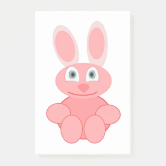 PINK BUNNY RABBIT POST-IT® NOTES (Voorkant)