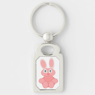 PINK BUNNY RABBIT SLEUTELHANGER