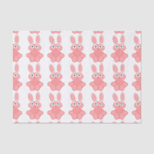 PINK BUNNY RABBIT TISSUEPAPIER