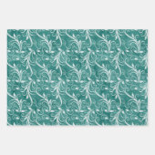 PINK BURGUNDY CHRISTMAS WATERVERF FLOWERS INPAKPAPIER VEL (Voorkant 3)