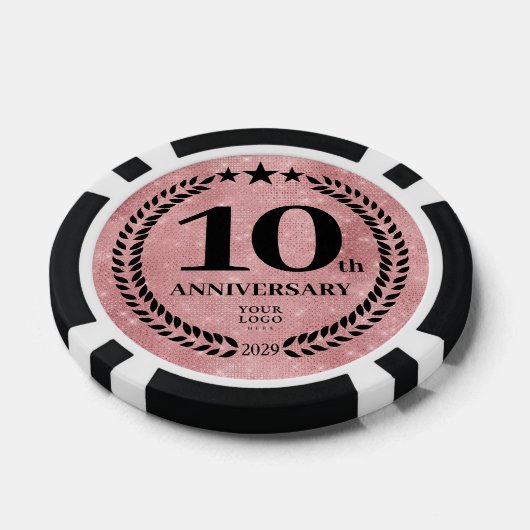 Pink Business 10th Anniversary Poker Chips (Enkel)