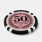 Pink Business 50th Anniversary Poker Chips (Enkel)