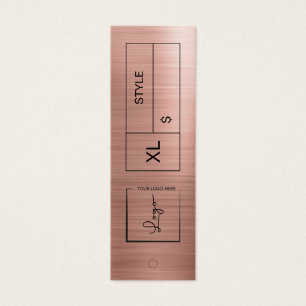 Pink Business Logo Prijs Label Hang Label Mini Visitekaartjes