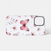 Pink Butterflies iPhone Hoesje (Achterkant horizontaal)