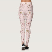 Pink Butterfly Custom Name Leggings (Dos)