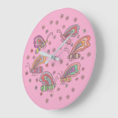 Pink Butterfly Lady Grote Klok (Hoek)
