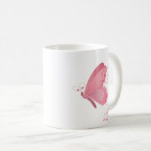 Pink Butterfly Twins Koffiemok (Voorkant rechts)