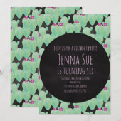 Pink Cactus Pattern Greenery (Voorkant / Achterkant)