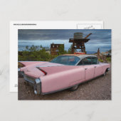 PINK CADDY CAR-Briefkaarten Briefkaart (Voorkant / Achterkant)