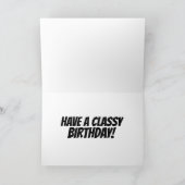 PINK CADDY CLASSIC CAR BIRTHDADCARD KAART (Binnen)