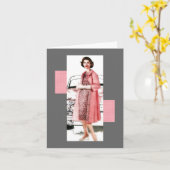 Pink Cadillac Lady Kaart (Gele Bloem)