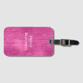 Pink Cake Frosting Bagagelabel (Voorkant (horizontaal))