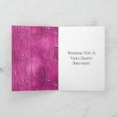 Pink Cake Frosting Verjaardag Kaart (Binnen)