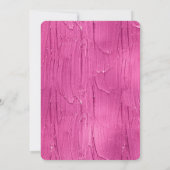 Pink Cake Glitzy Black Glitter Wimpers Verjaardag Kaart (Achterkant)