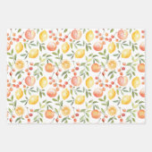 Pink Cake Lemons Lanterns Bridal Shower Inpakpapier Vel (Voorkant 2)