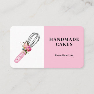 Pink Cake Pastry Chef Bakery Visitekaartje