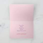 Pink Calla Flowers, carte d'anniversaire de maman (Intérieur)