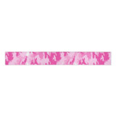 Pink Camo Pattern – Breast Cancer Awareness Grosgrain Lint (Voorkant)