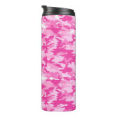 Pink Camo Pattern – Breast Cancer Awareness Thermosbeker (Geroteerd rechts)