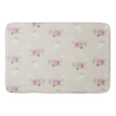 Pink Camper Earthy Pattern Badmat (Voorkant)