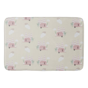 Pink Camper Earthy Pattern Badmat