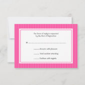 Pink Candy Stripes Bat mitzvah RSVP (Dos)