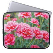 Pink Carnations Laptop Sleeve (Voorkant)