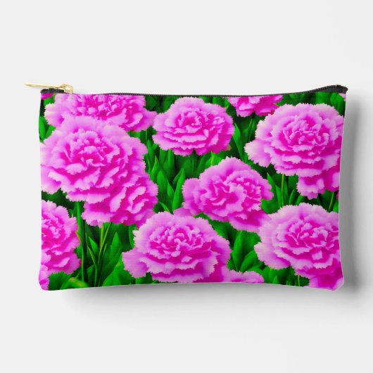 Pink Carnations Pouch Etui (Voorkant)