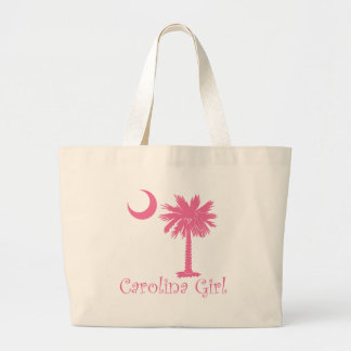 Pink Carolina Girl Palmetto Grote Tote Bag