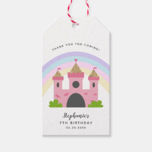 Pink Castle Royal Princess Birthday Party Cadeaulabel