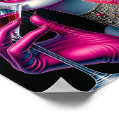 Pink Cat Lady Poster (Hoek)