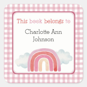 Pink Ce livre appartient à Sticker avec arc-en-cie
