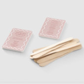 Pink Ceremony Program Hand Fan Handwaaier (Niet-gemonteerd)