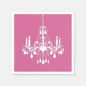 Pink Chandelier Napkin Servetten (Voorkant)