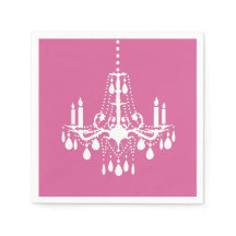 Pink Chandelier Napkin