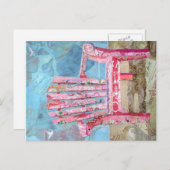 pink chari - plakken briefkaart (Voorkant / Achterkant)