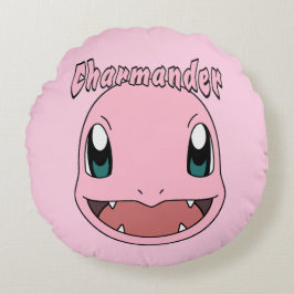 Pink Charmander Pokemon Fanart Rond Kussen