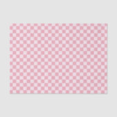 Pink Checker Checkerboard Checkered Girly Retro Tissuepapier (Voorkant)