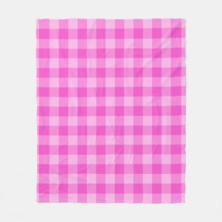 Pink Checkered Square Seamless Pattern  Fleece Deken