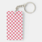 Pink Checks Sleutelhanger (achterkant)