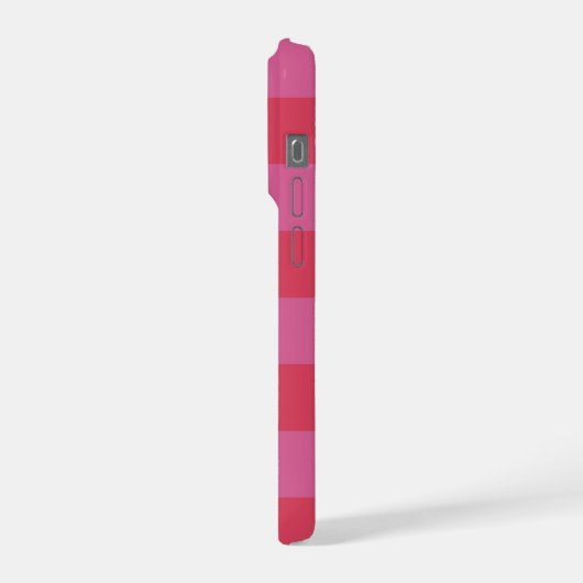 Pink Cheerful stripes pattern iPhone Hoesje (Linkerkant)