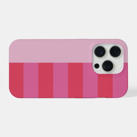Pink Cheerful stripes pattern iPhone Hoesje (Achterkant horizontaal)